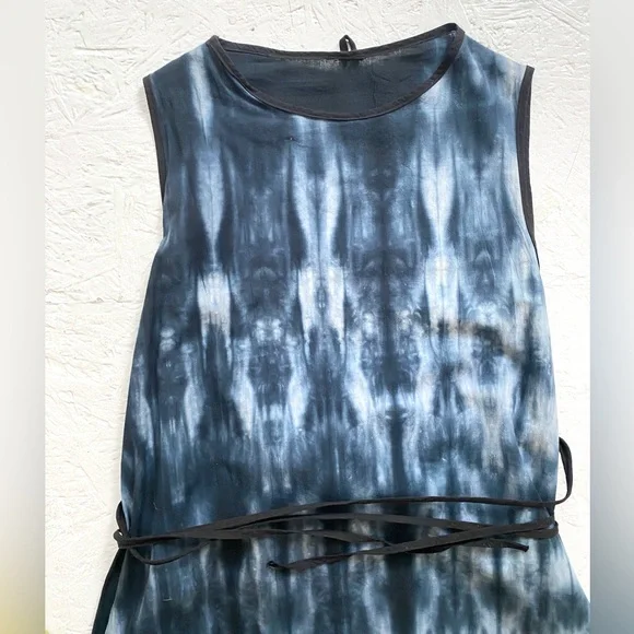 UZI NYC Hand Dyed Wrap Dress - Picture 3 of 7